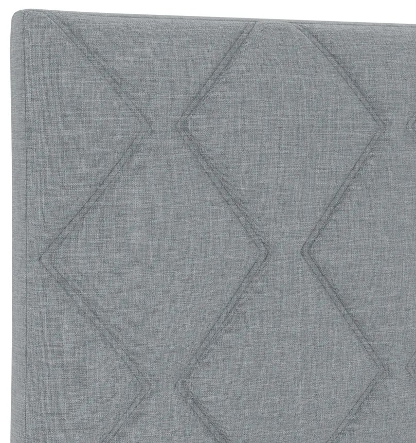 Textil Fejtámla Geometrikus Világosszürke 100 cm szövet