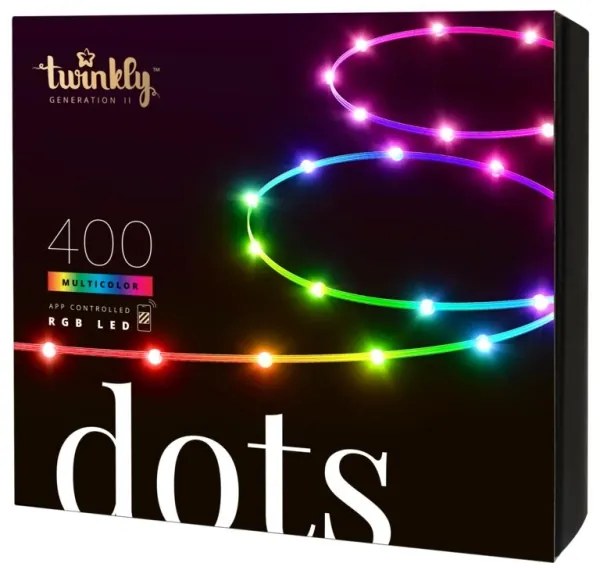 Twinkly TWD400STP-TEU - 20m RGB LED kültéri dimmelhető szalag, 400 LED, IP44, Wi