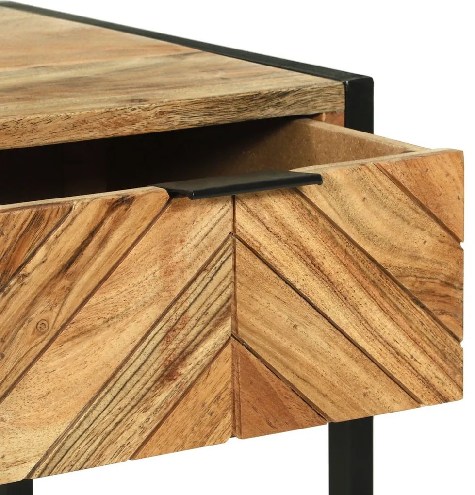 öltözködő asztal tükörrel 100x40x120 cm Tömörfa akácból