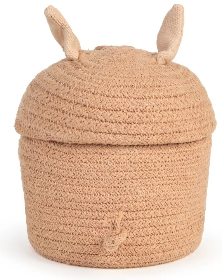 Világos rózsaszín textil játéktároló kosár ø 17x15 cm Mini Peggy the Pig – Lorena Canals