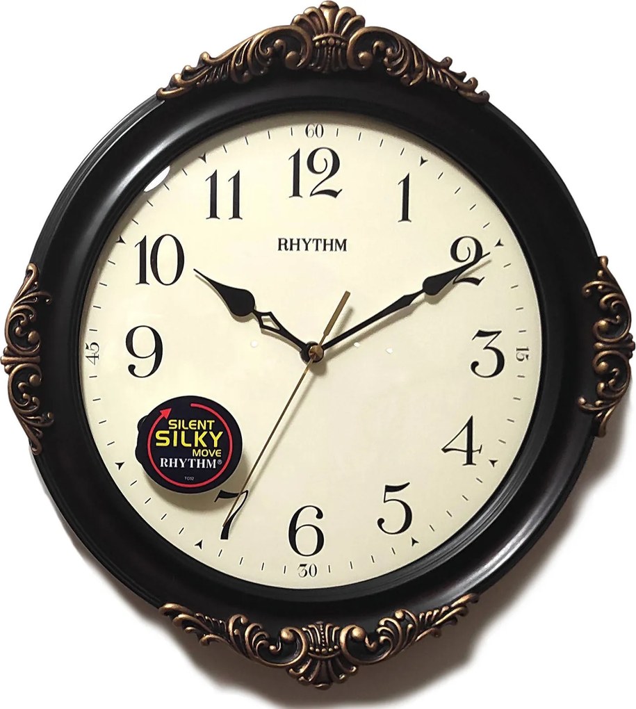 Jól Olvasható Díszített Falióra Rhythm 33 cm G433