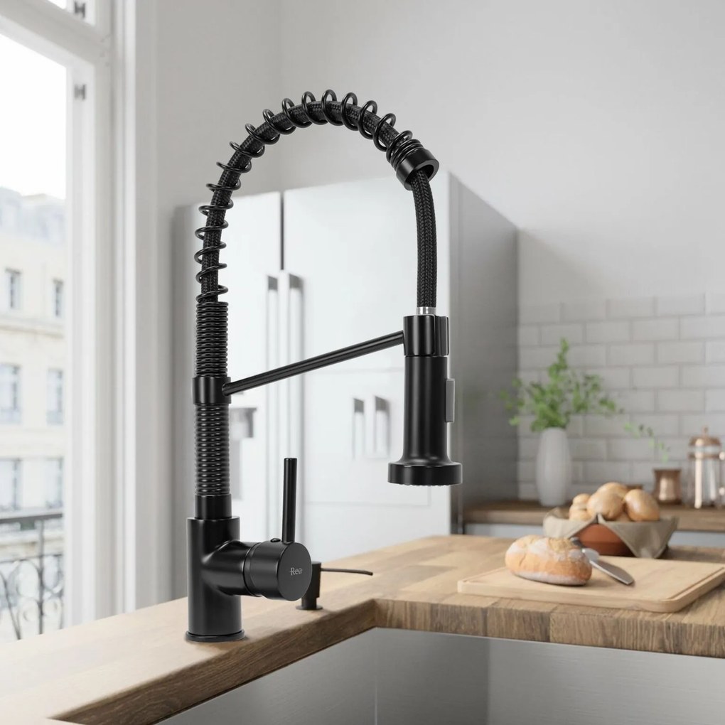 Konyhai csaptelep Rea Spring black