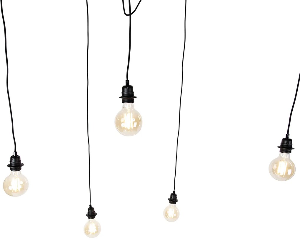 Okos függőlámpa fekete 5-lámpás, Wi-Fi G95-tel - Cava