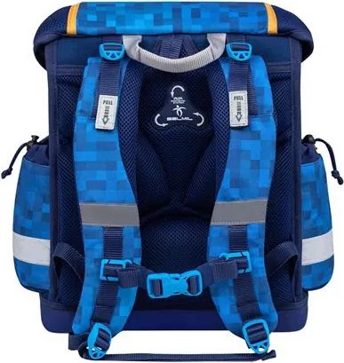 Iskolatáska, fémcsat, BELMIL Classy Bulldozer, munkagép (BL40313AG24F)