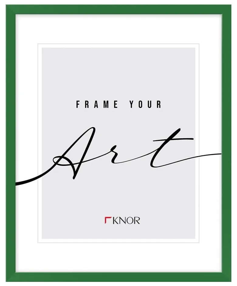 Zöld fali képkeret 26x32 cm – knor