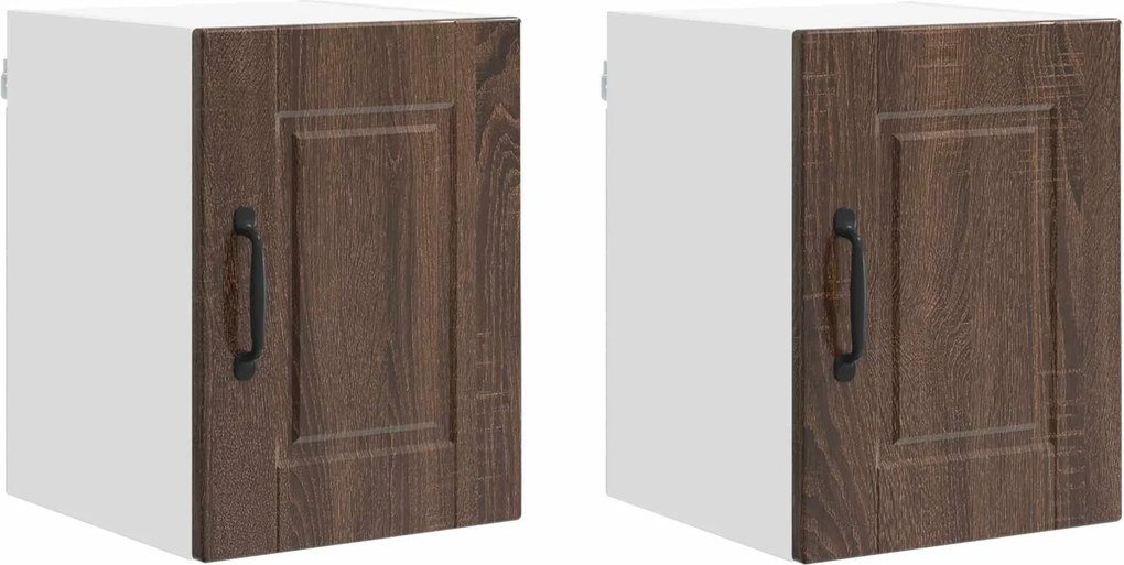 vidaXL Konyhaszekrény 2 pcs Barna Tölgy 30 x 31 x 40 cm Faanyag