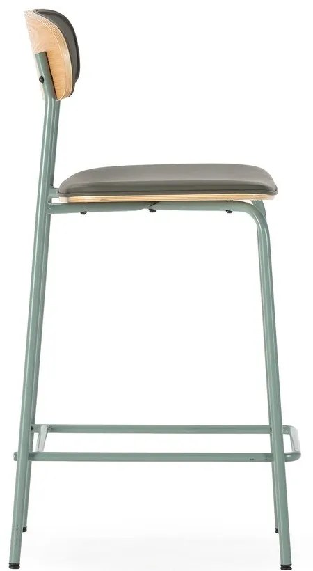 Sötétzöld kárpitozott bárszék szett 2 db-os (ülésmagasság 65,5 cm) Saula – Marckeric