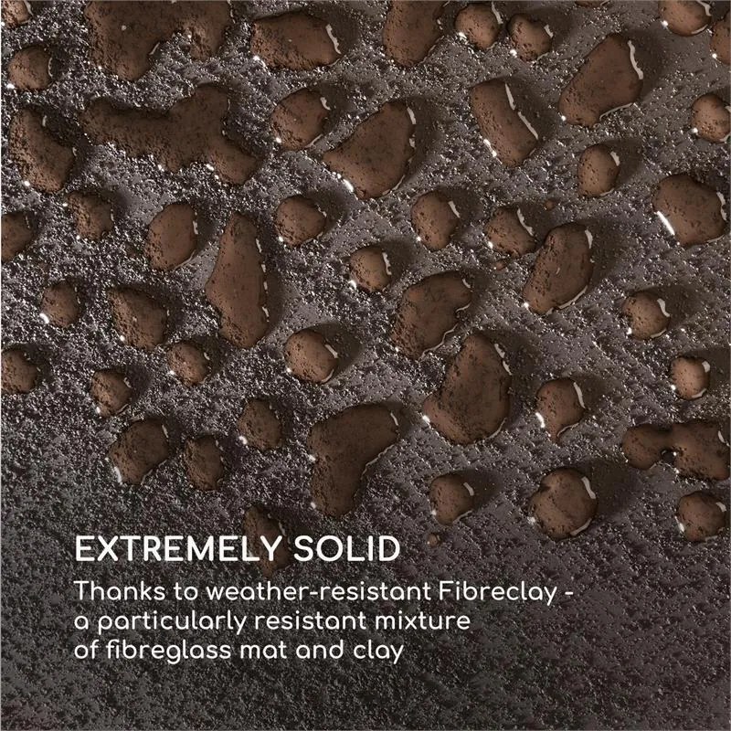 Blumfeldt Solid Grow Rust, virágcserép, 40 x 41 x 40 cm, fibreclay, rozsdabarna