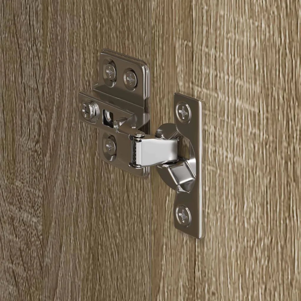 Szekrény tárolóval 2 pcs Sonoma 50 x 50 x 200 cm Faanyag