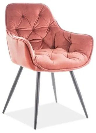 Cherry Velvet étkezőszék antik rózsaszín
