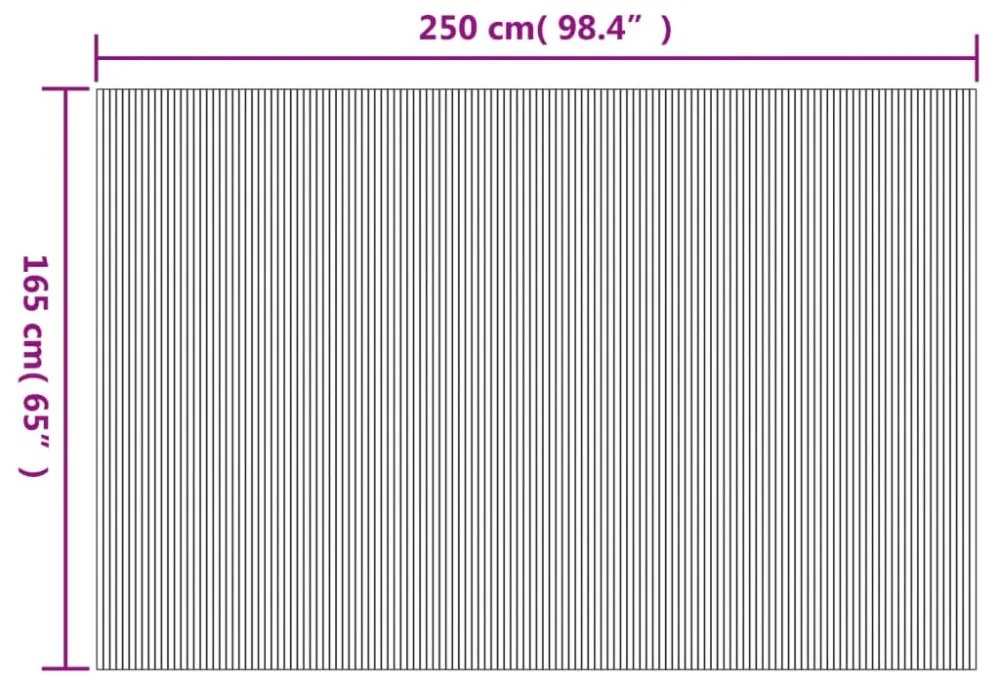 fekete bambusz térelválasztó 165 x 250 cm