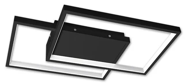 Dimmelhető LED mennyezeti lámpatest LED/45W/230V 3000-6500K fekete + távirányító