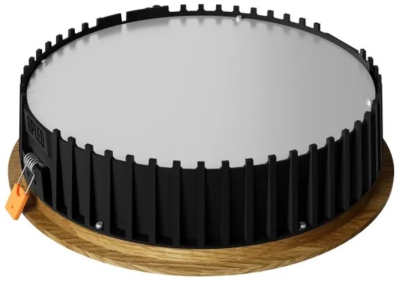 APLED - LED Lámpa RONDO WOODLINE LED/18W/230V 4000K átm. 26 cm tölgy tömör fa