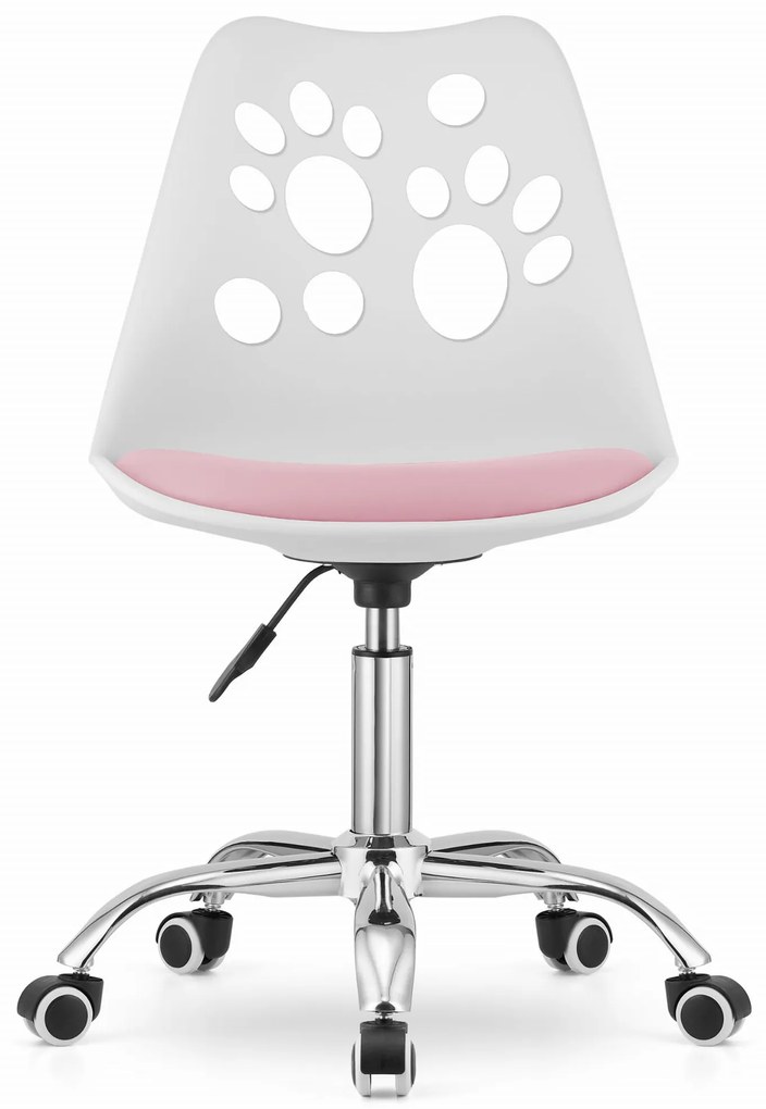 PreHouse Forgószék PRINT - fehér és rózsaszín