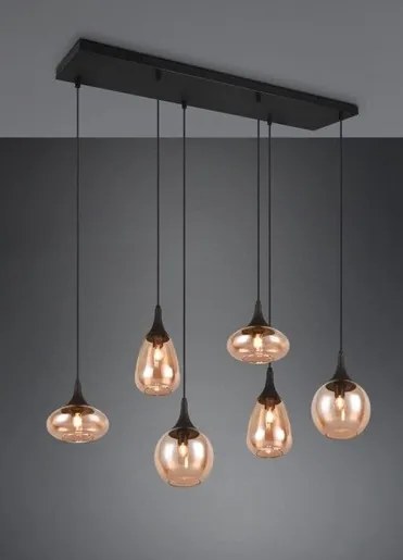 Világítás Trio Lumina 93x34 cm fém fekete matt TR317000613