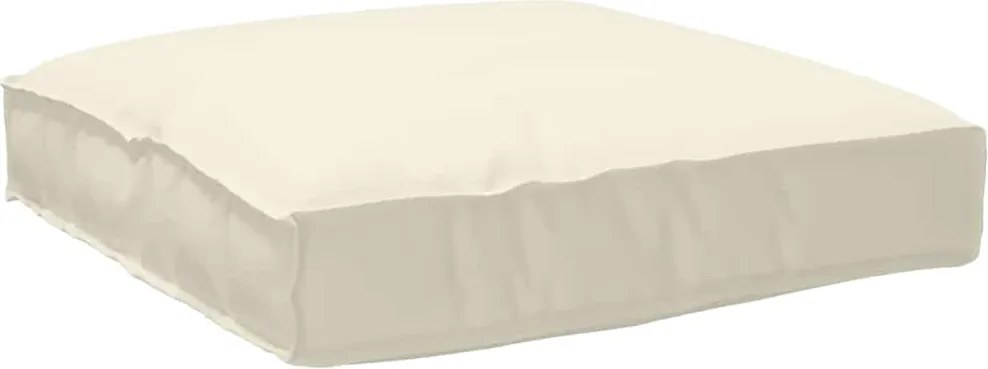 vidaXL Párna Krém 80 x 80 x 12 cm Oxford Szövet