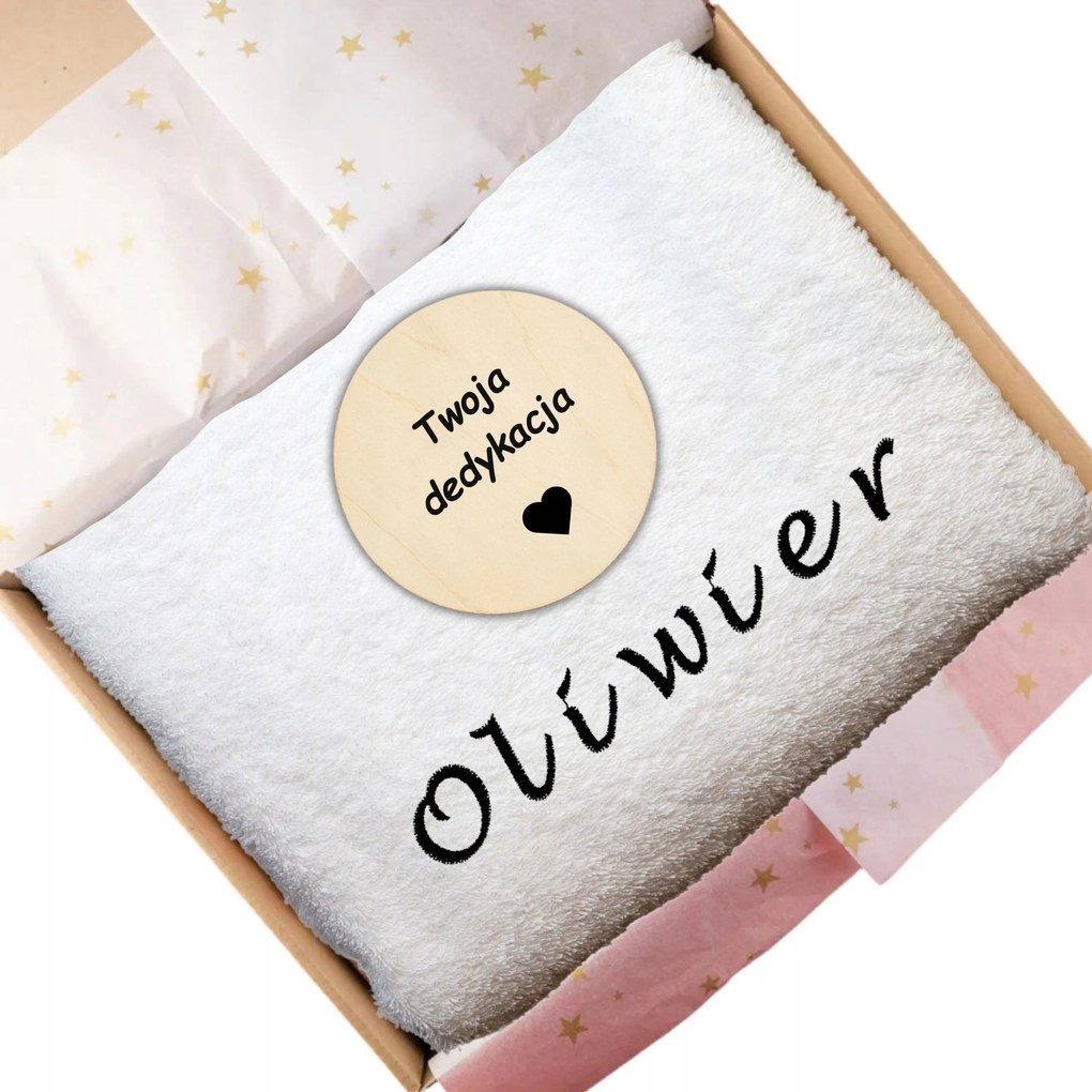 Törölköző hímzéssel és dedikálással 50x100 550G ideális a férj fiú