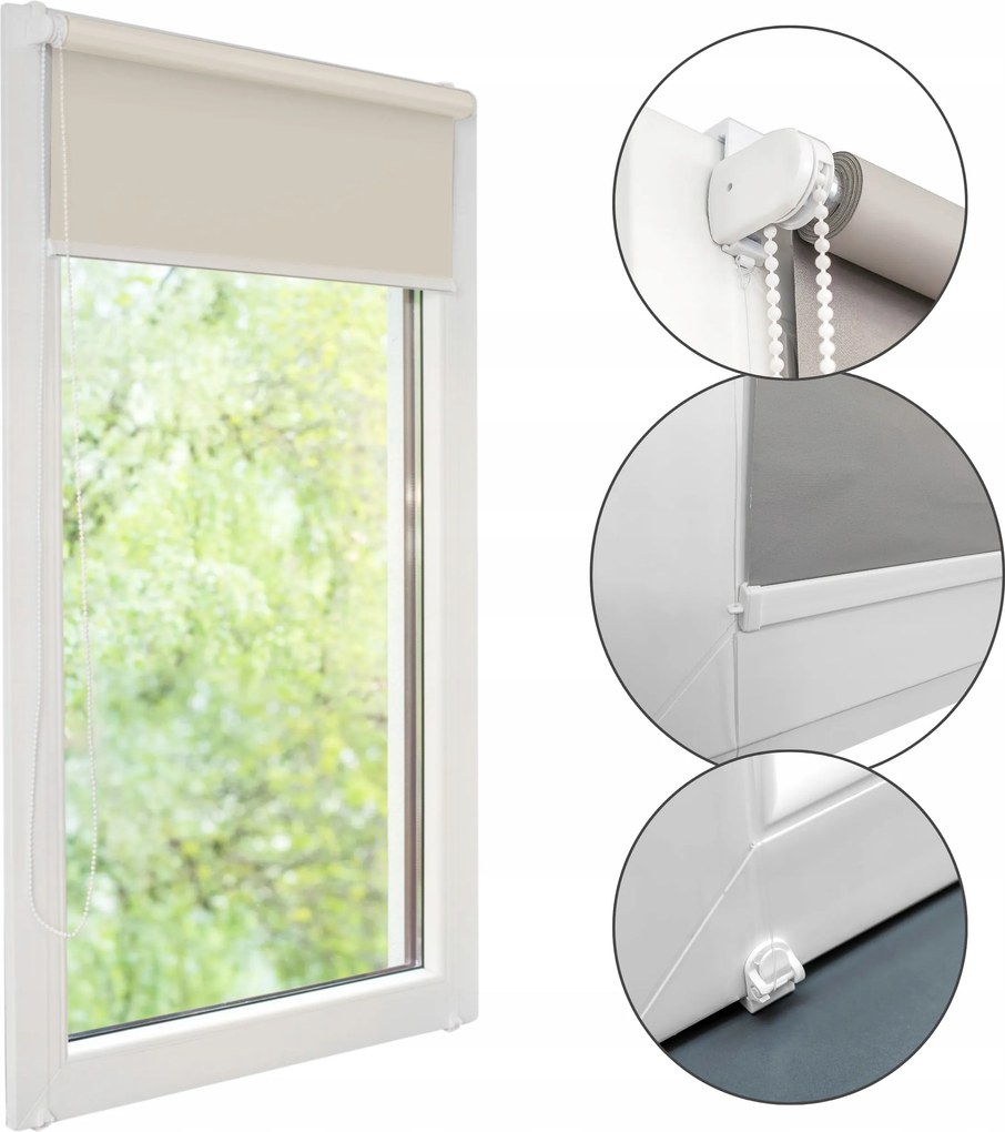 Beltéri Összecsukható Sötétítő Redőny 100% 56x150 Méretre