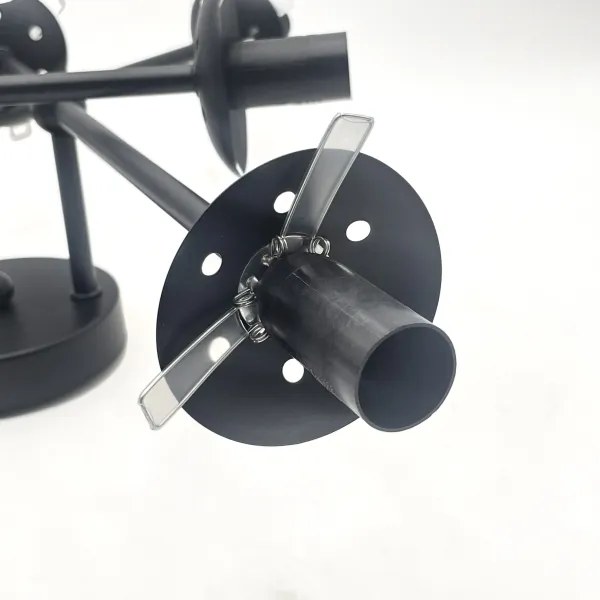 Brilagi - Ráépített csillár MALIVA 6xE14/15W/230V fekete/füstszínű