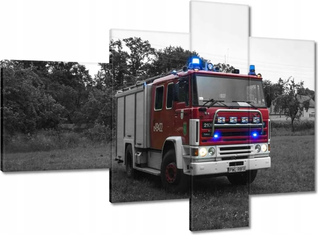 Vászonkép 100x70 Tűzoltóautó