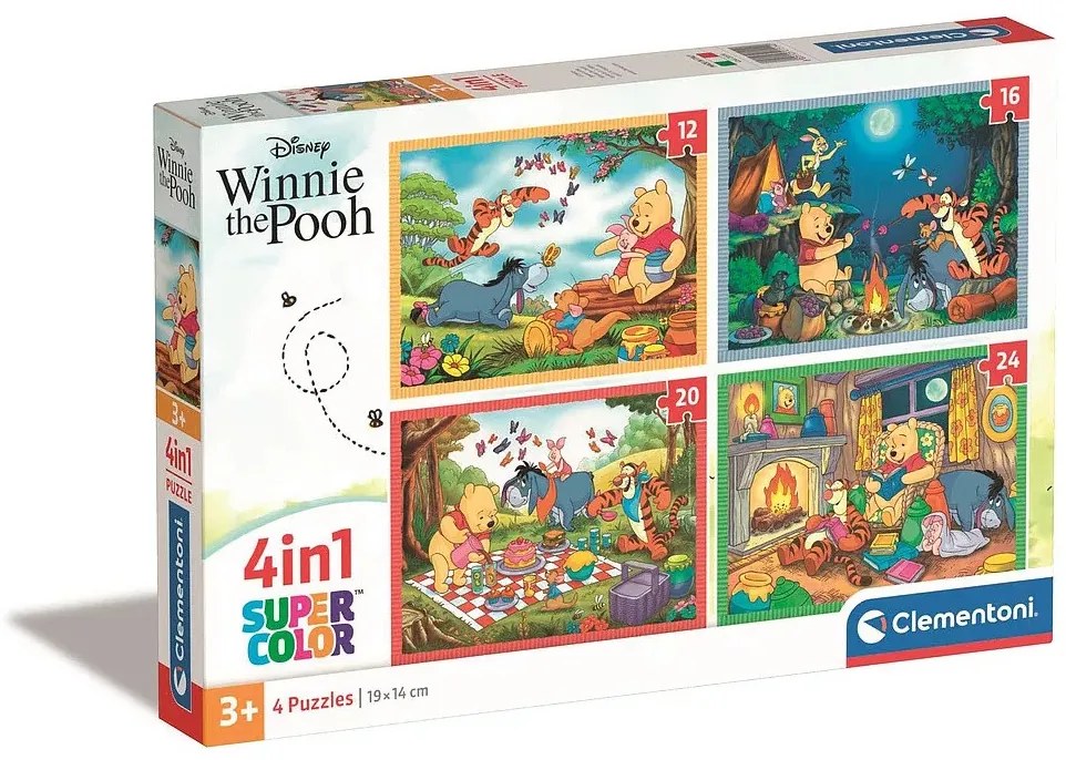 Disney Micimackó Fun Days Forever 4 az 1-ben puzzle Clementoni