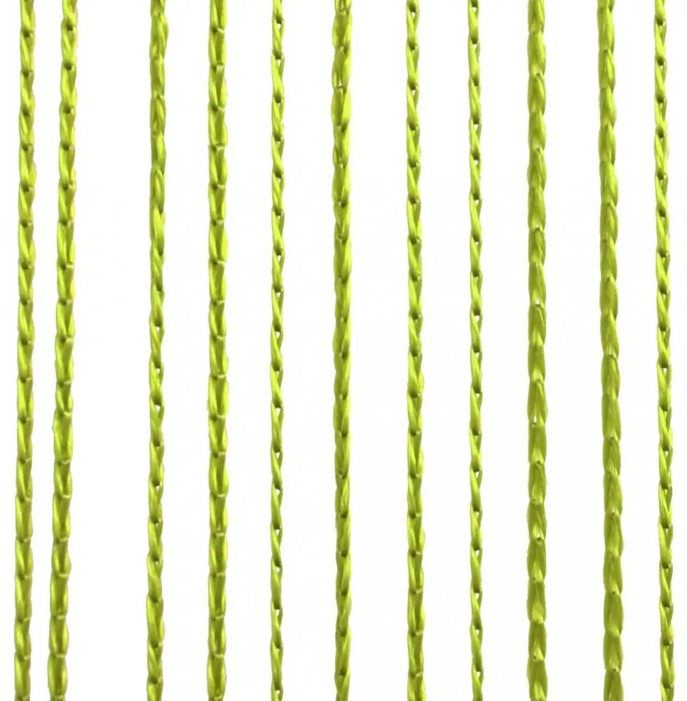 2 db zöld zsinórfüggöny 140 x 250 cm