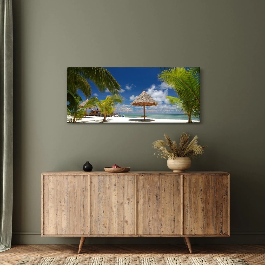 Kép - Fehér homokos strand (120x50 cm)