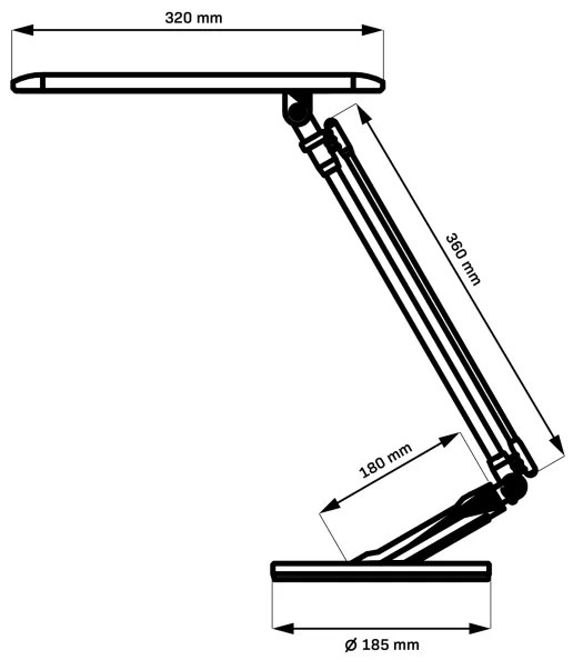 LED Dimmelhető érintős asztali lámpa OPTIMUM LED/7W/230V 3000/4000/6000K fehér
