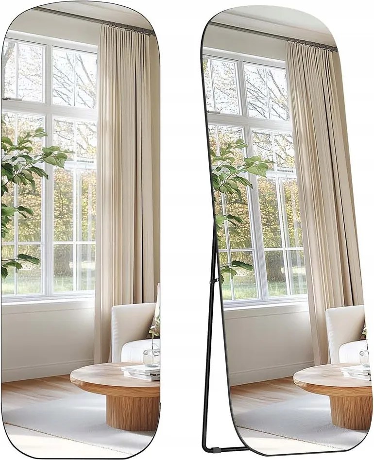 Bleer szabadon álló tükör 160 cm fekete