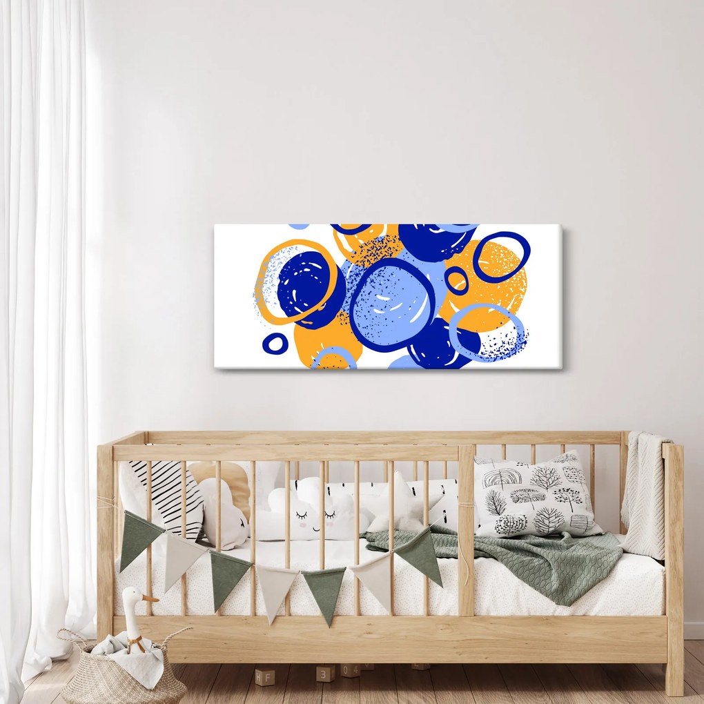 Kép - Világos motívum körökkel (120x50 cm)