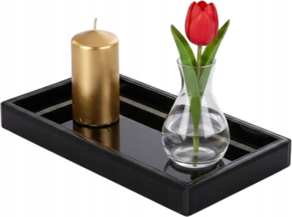 Tálca 27x15 CM Elegáns Glamour Dekorációs Állvány Szoba Ajándék