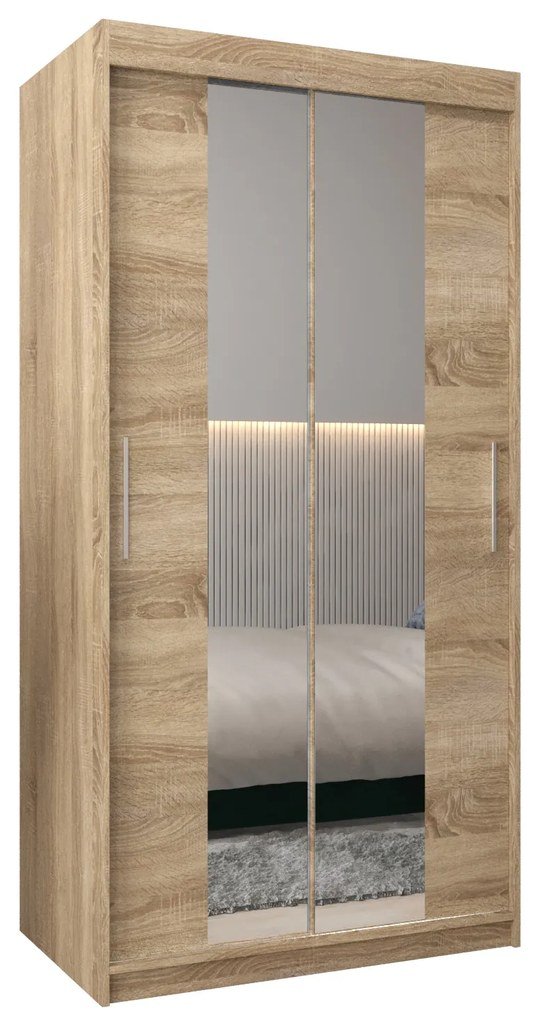 Ruhásszekrény 100 cm Toki 1 (szonoma tölgy + szonoma tölgy). 1064886