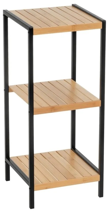 Fekete-natúr színű bambusz polcos állvány 30x70 cm – Casa Selección