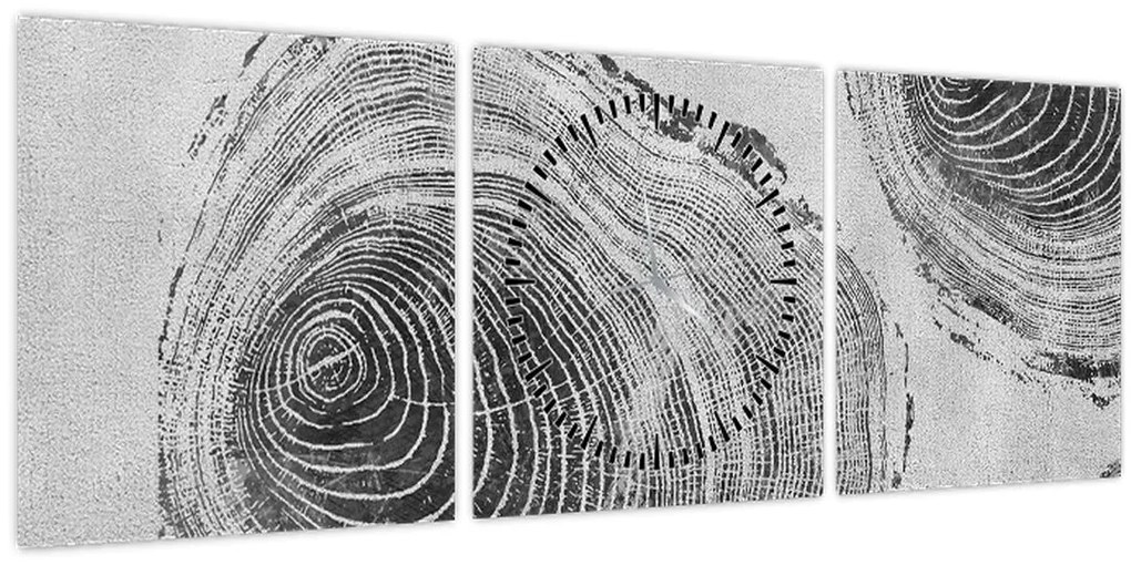 Kép - Fa motívum (órával) (90x30 cm)