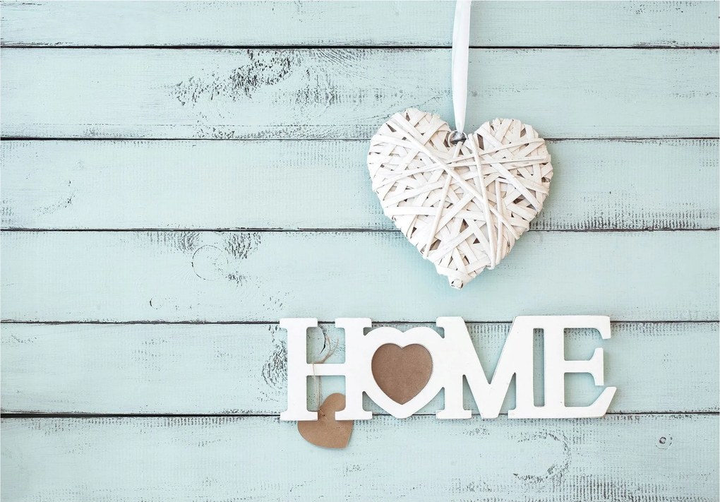 Fotótapéta Fa szív Home 416x254 rusztikus skandináv stílus +ragasztó