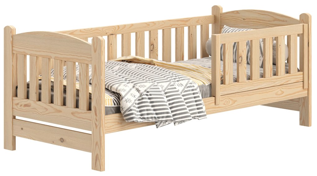 Alvins gyerekágy 70x140 fa fiókokkal - fenyő