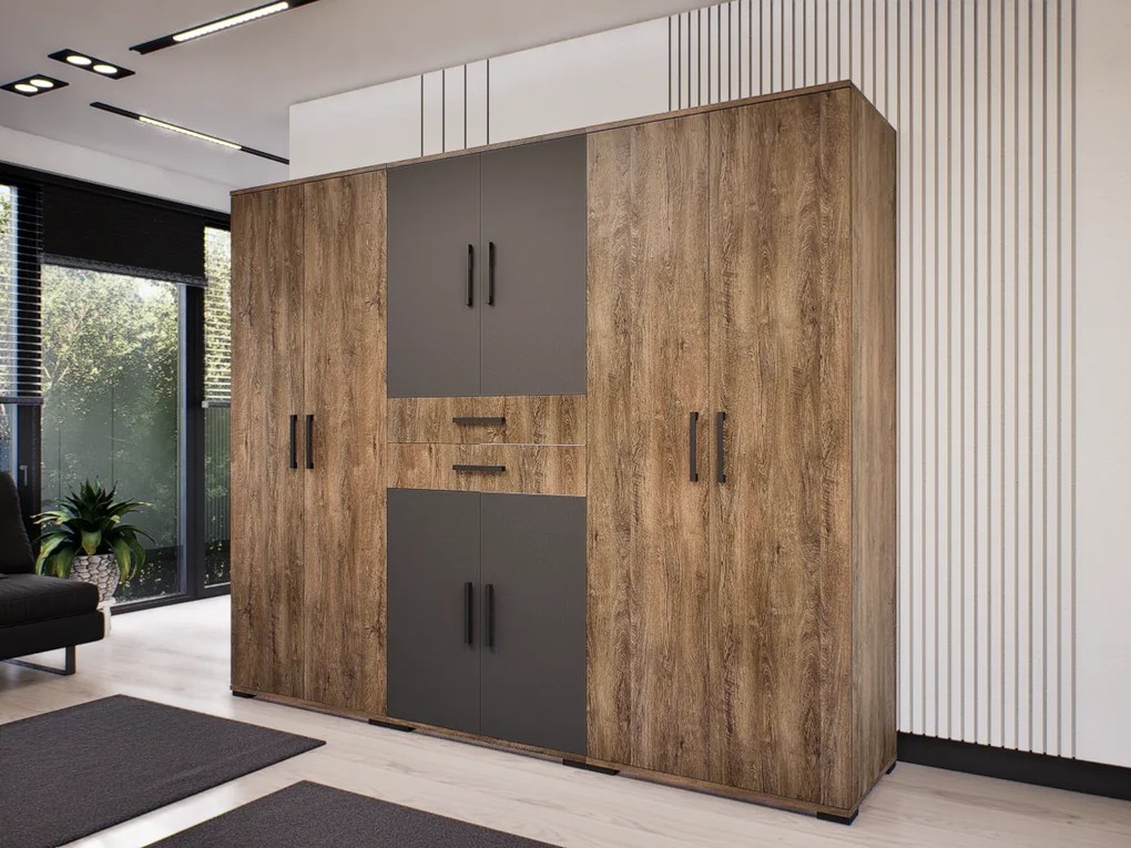 Palazio Gardrób 240 (Antracit-Bolzánó) modern