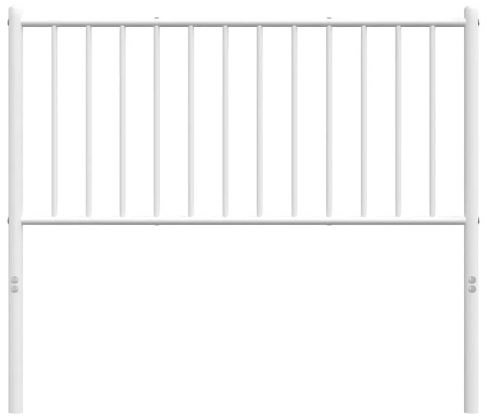 fehér fém fejtámla 100 cm