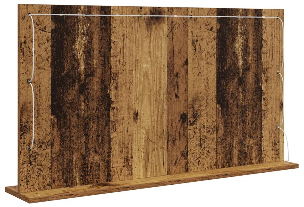 Pipere Tükör Régi Fa Fa és Üveg 100 x 55 x 18 cm Tükör
