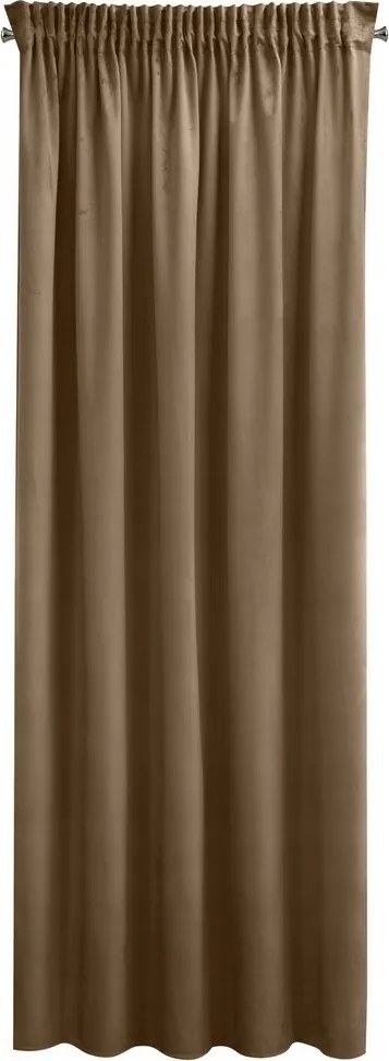 Függöny 140x270 barna bársony Pierre Cardin