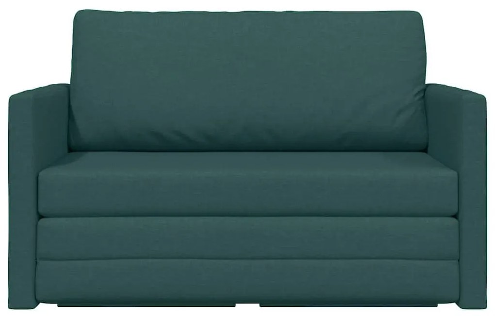 Kanapéágy Sötétzöld 124 x 71 x 78 cm szövet