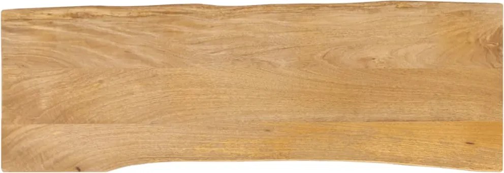 vidaXL tömör mangófa természetes élű asztallap 140 x 40 x 2,5 cm