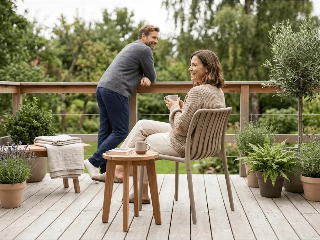 Műanyag szék TREGO, bézs