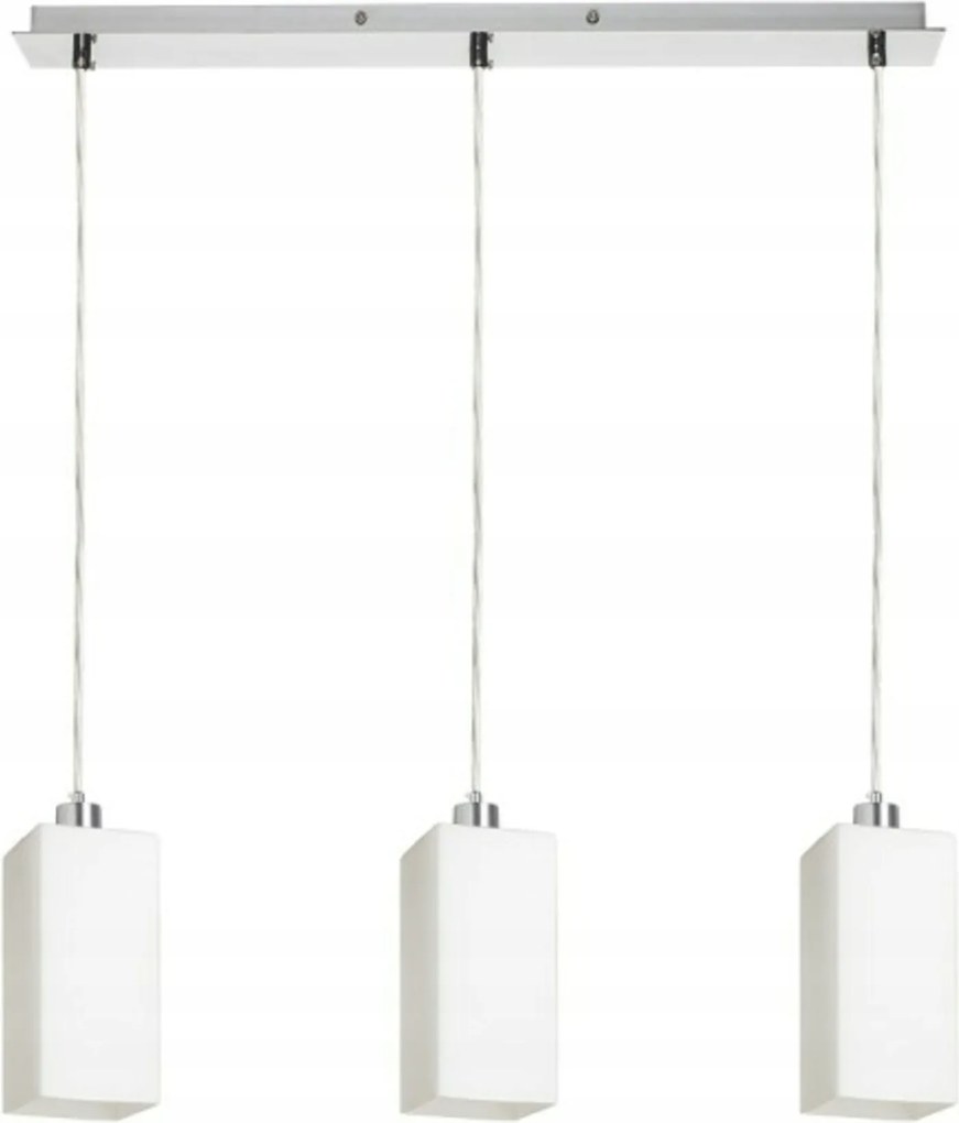 Rendl Liz III 60 függőlámpa, opálüveg/króm, 3xE27, 62 cm