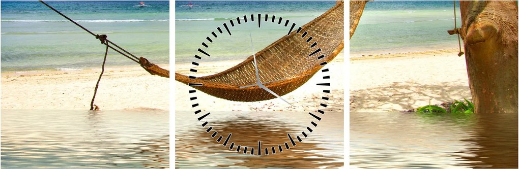Kép - Relaxálás a tengerparton (órával) (90x30 cm)