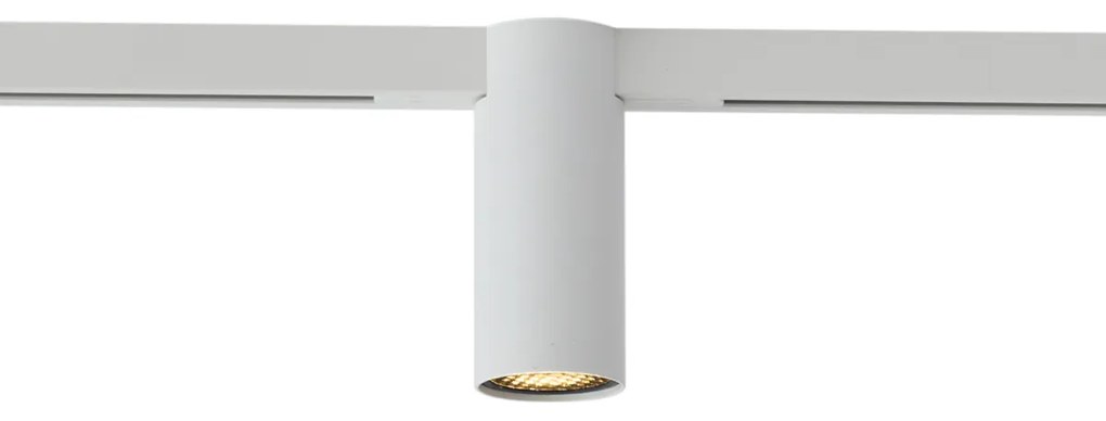 Modern spotlámpa fehér színben 1 fázisú sínrendszerhez GU10 35mm - Slimline Nubee Honey