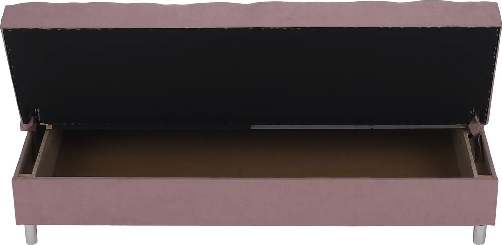 Kihúzható kanapé, rózsaszín, ALADA
