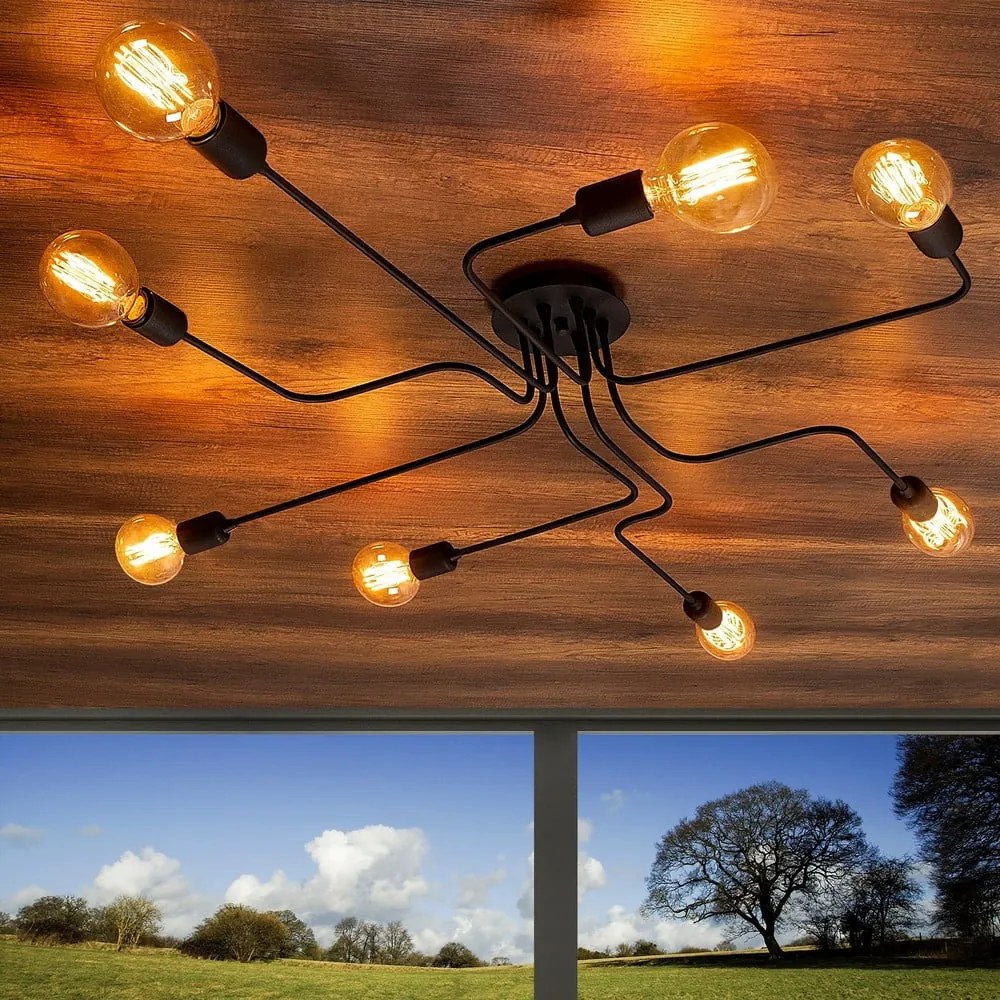 Fekete fali lámpa Truva – Opviq lights