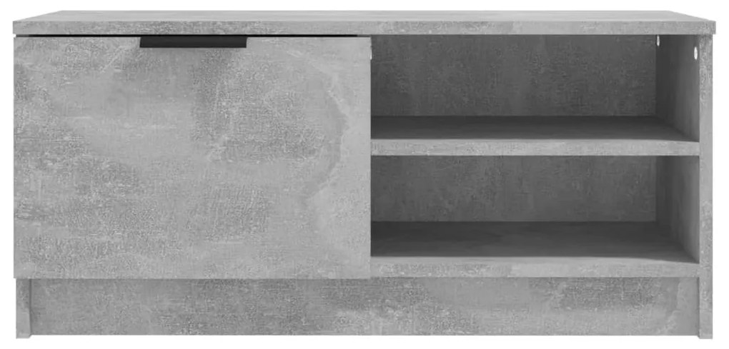 2 db betonszürke szerelt fa TV-szekrény 80x35x36,5 cm
