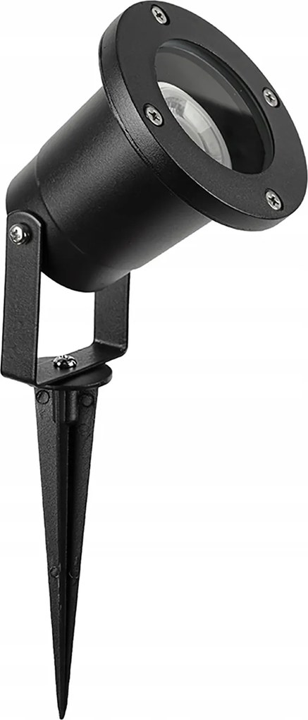 Kerti lámpa LED-es beszúrós spotlámpa GU10 fekete kültéri